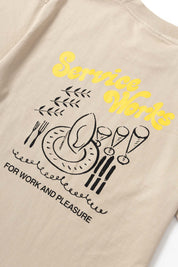 SERVICE WORKS  WORK+PLEASURE STONE T SHIRT