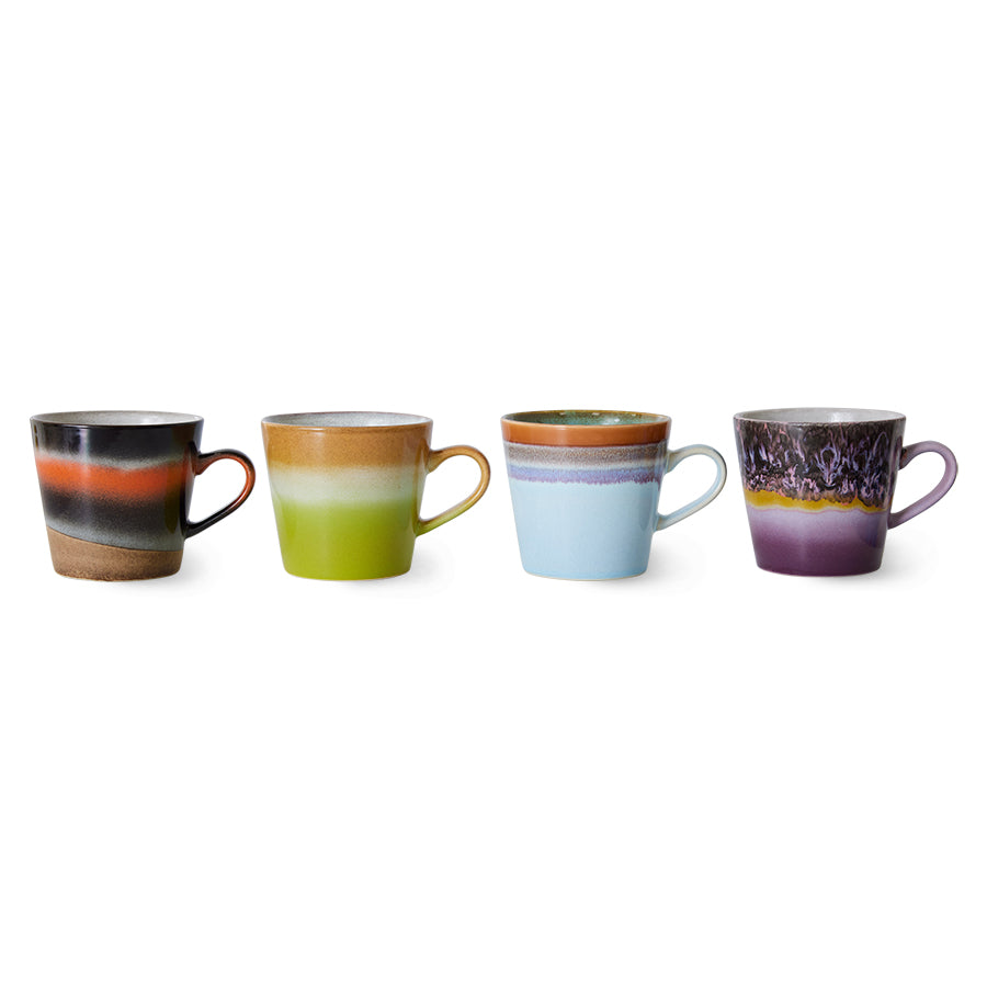 H.K LIVING CAPPUCCINO SET OF 4 SOLID