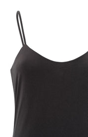 YAYA JERSEY SLIP DRESS ANTRACITE