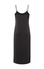 YAYA JERSEY SLIP DRESS ANTRACITE