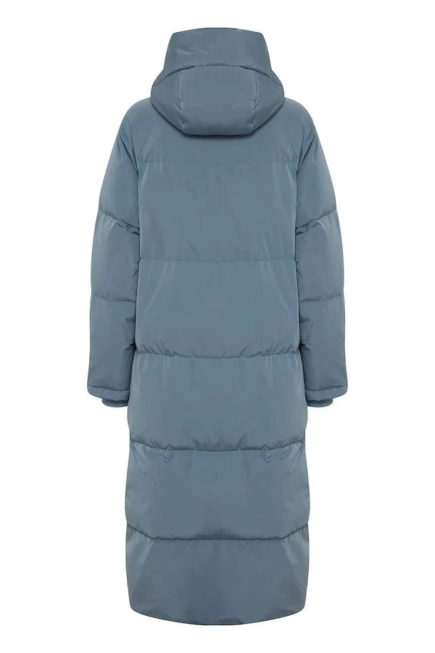 ICHI  IHBUNALA DOWN COAT BLUE MIRAGE