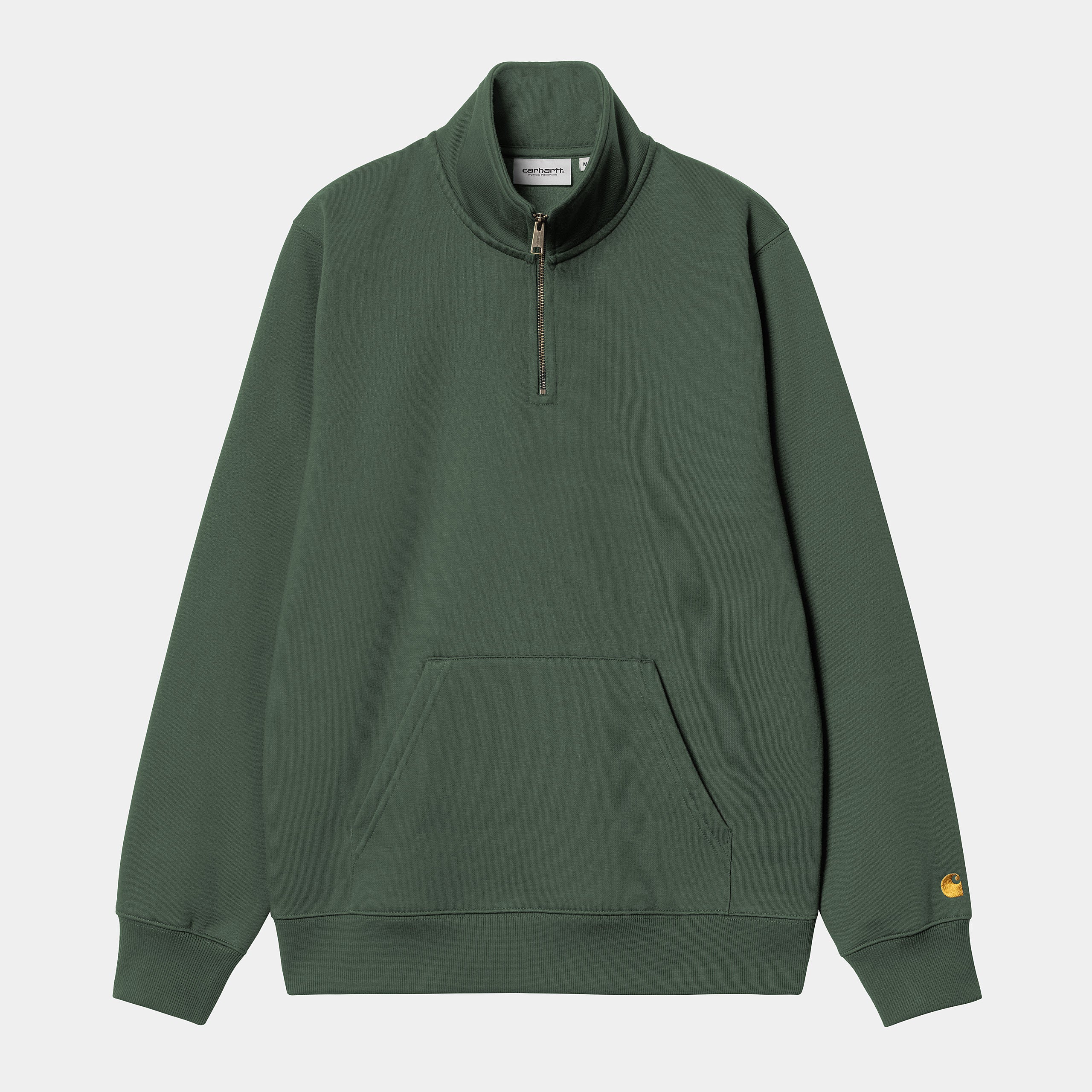 CARHARTT WIP CHASE NECK ZIP TREE/GOLD