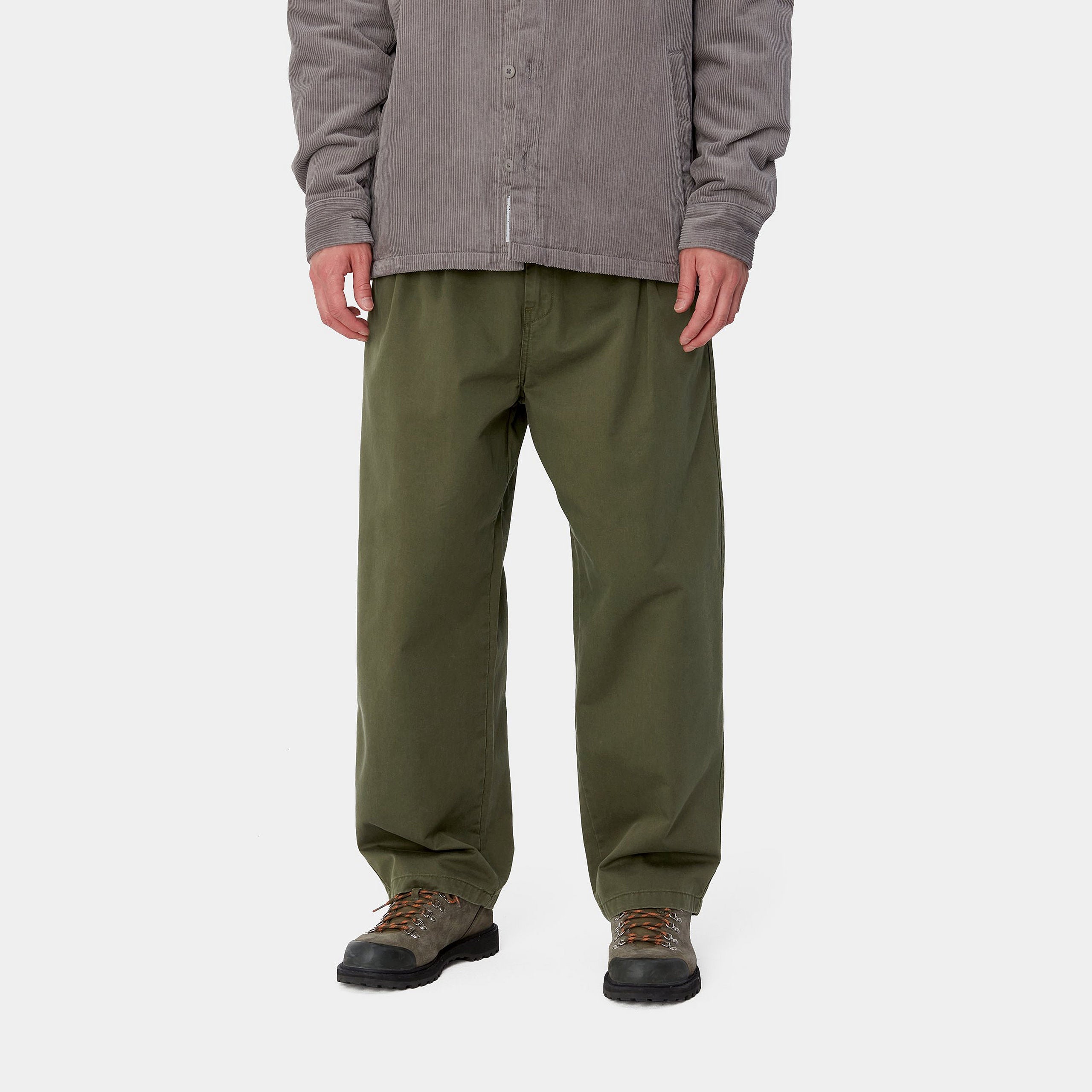 CARHARTT WIP MERRICK PANT GREEN STONE WASHED