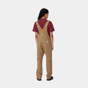 CARHARTT WIP BIB OVERALL PEANUT RINSED