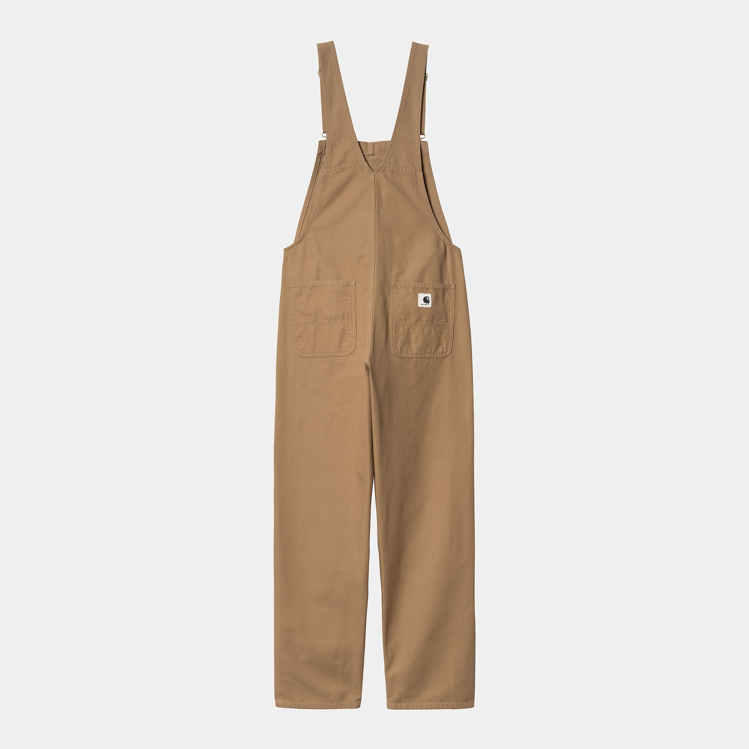 CARHARTT WIP BIB OVERALL PEANUT RINSED