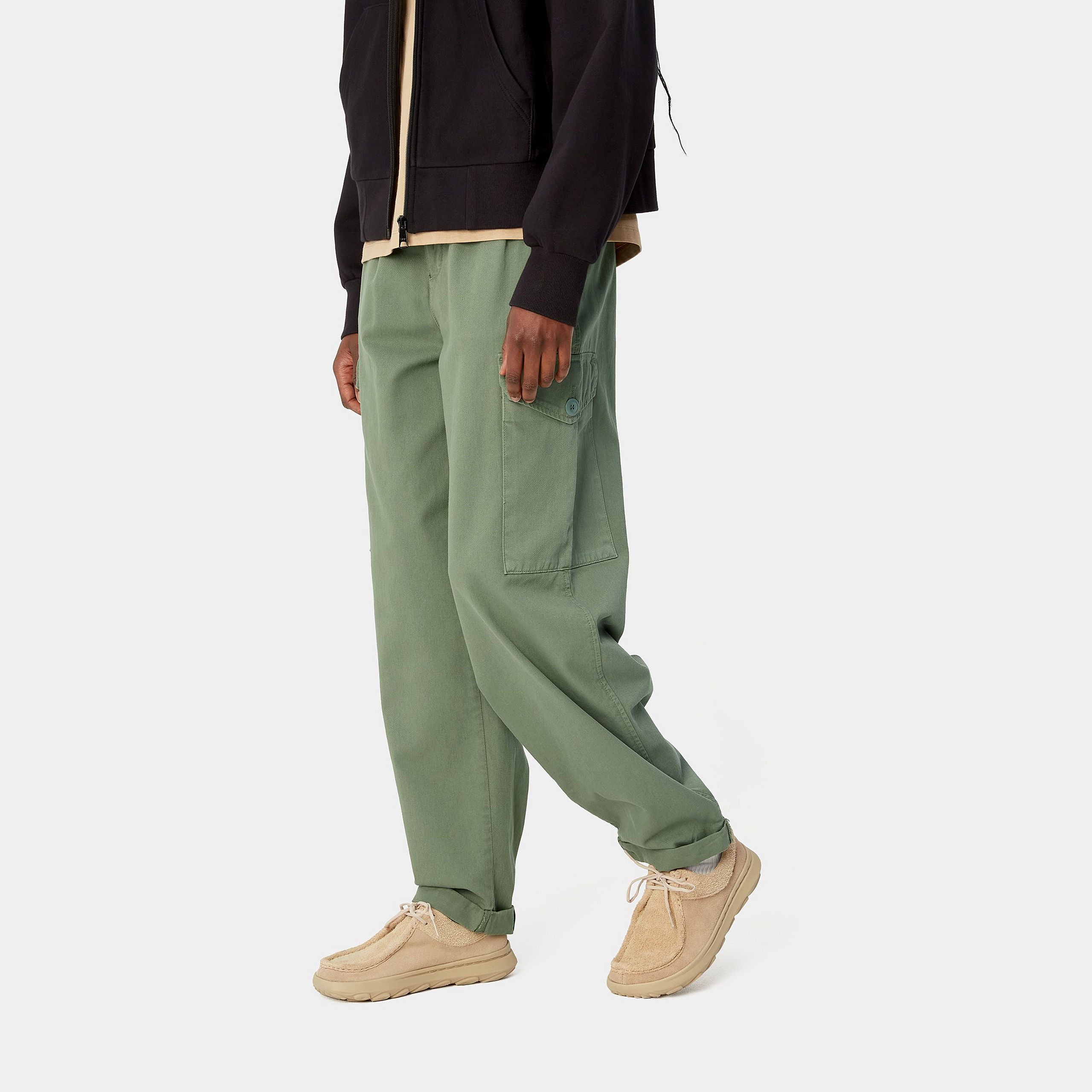 CARHARTT WIP COLLINS PANT MISTY GREEN